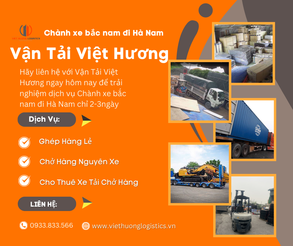 Cho thuê xe tải chở hàng (Nguyên chuyến) - Vận Tải việt Hương