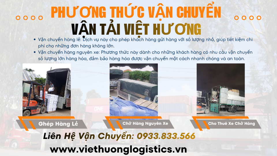 Phương thức vận chuyển hàng từ Chành Xe 2 Chiều Tây Ninh Đi Hà Nội