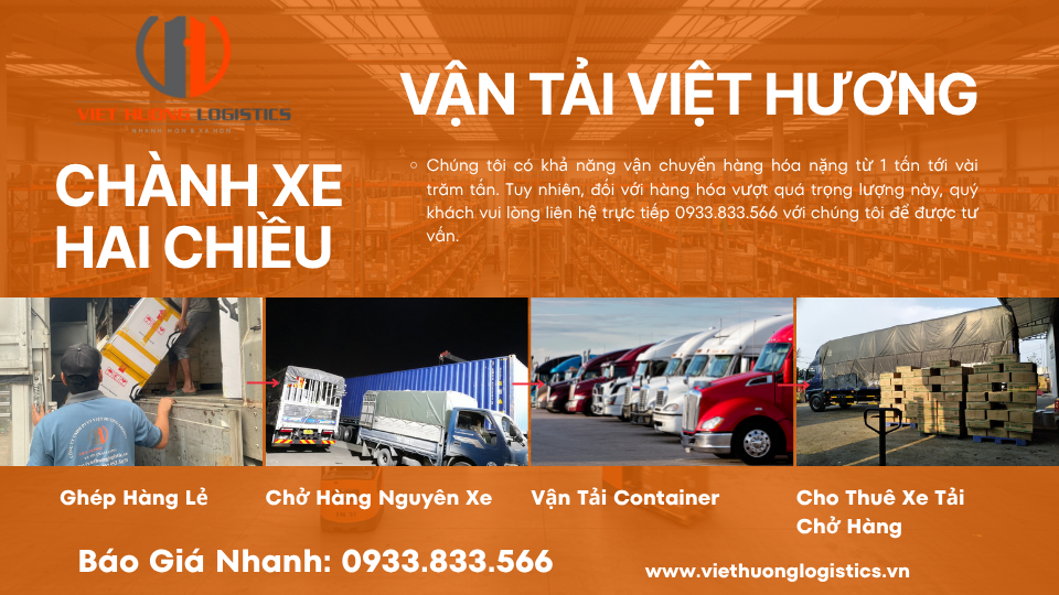 Vì sao nênchọn dịch vụ Chành Xe Hải Dương đi Sài Gòn 2-3 ngày tại Vận Tải Việt Hương
