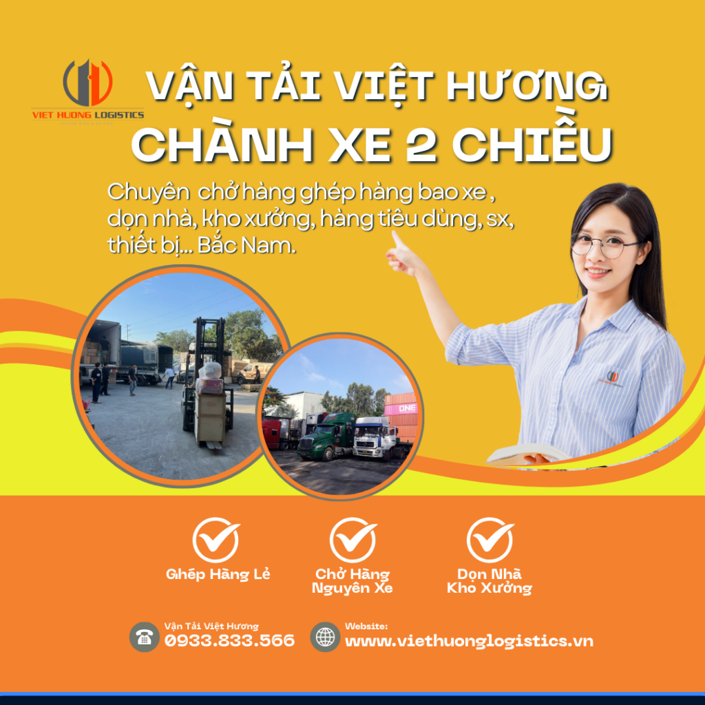 Chành Xe 2 Chiều Hà Nội Đi Cần Thơ 2-3 ngày- Vận Tải Việt Hương