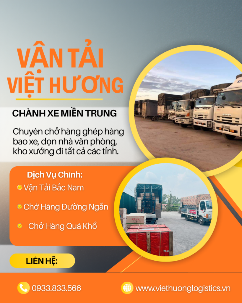 Xe Chở Hàng Đi Quảng Nam 1-2 ngày - Vận Tải Việt Hương