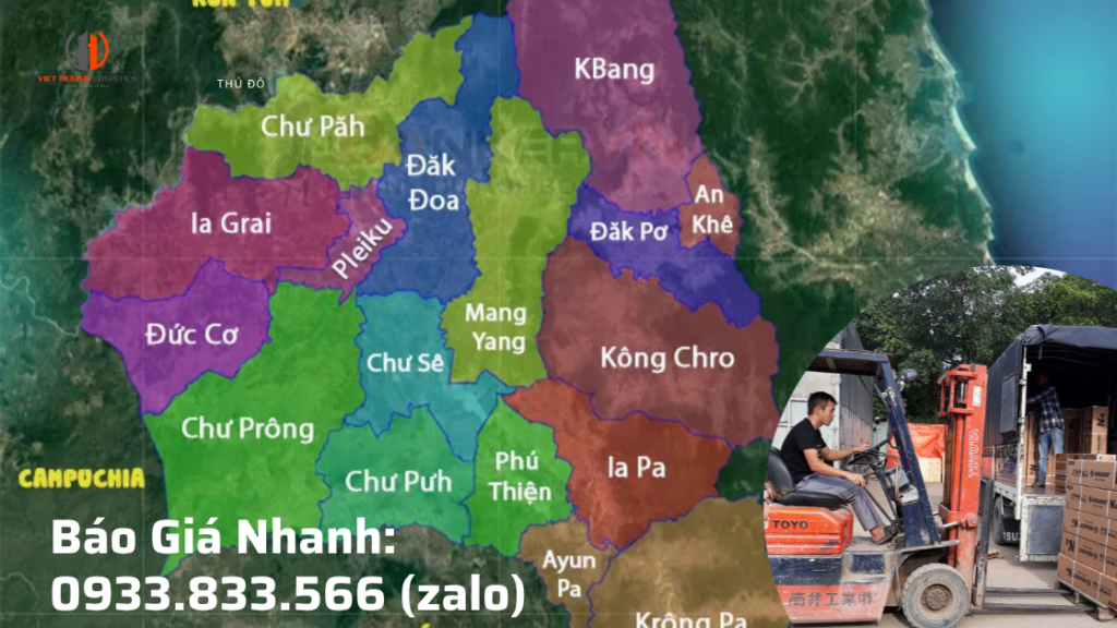 Chành Xe 15 Tấn Vận Chuyển Sài Gòn Gia Lai - Vận Tải Việt Hương 