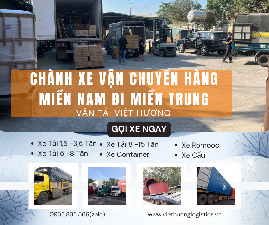 Chành Xe 15 Tấn Vận Chuyển Sài Gòn Đà Nẵng – Vận Tải Việt Hương 
