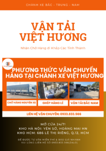 Chành xe Sài Gòn Hà Nội Giá Rẻ #1 – Vận Tải Việt Hương