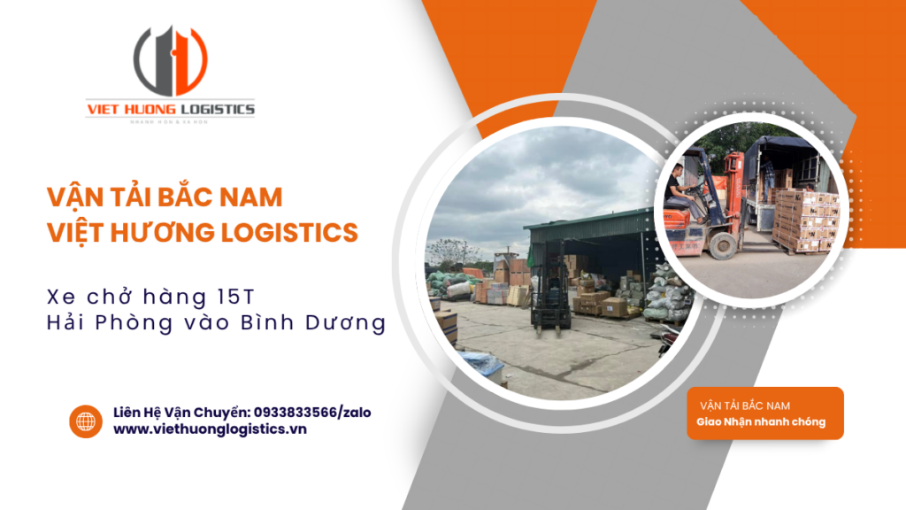 Xe chở hàng 15T Hải Phòng vào Bình Dương - Vận Tải Việt Hương - 0933833566/zalo