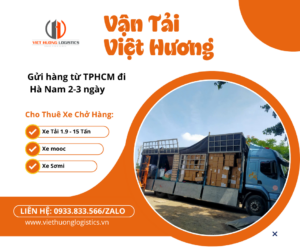 Gửi hàng từ TPHCM đi Hà Nam 2-3 ngày - Vận Tải Bắc Nam