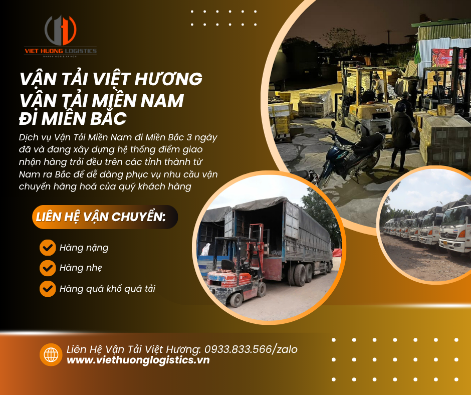 Vận Tải Miền Nam đi Miền Bắc 3 ngày - LH 0933.833.566zalo